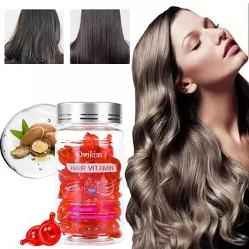 Капсулы с эфирными маслами для ухода за волосами OEM Марокканская несмываемая сыворотка для ухода за волосами с эфирными маслами 1g*40pcs