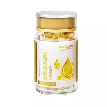 Капсулы с эссенцией плаценты, увлажняющая, осветляющая, разглаживающая морщины, укрепляющая сыворотка для лица 1pc