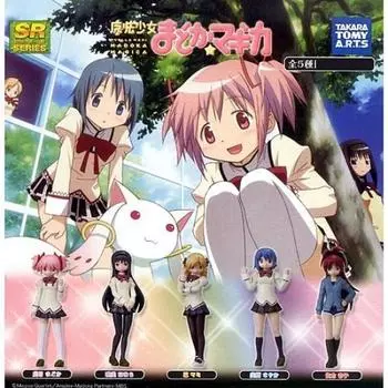 Капсулы серии SR Puella Magi Madoka Magica, набор всех 5 видов
