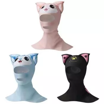 Капюшон для дайвинга, мультяшный дизайн, дышащая быстросохнущая летняя маска для лица Мы S чёрный