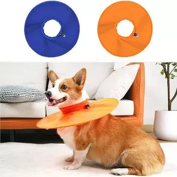 Капюшон для кошек и собак Элизабет Ошейник для домашних животных Предотвращает укусы и останавливает вылизывание ран Красота Защитный чехол Товары для животных S синий