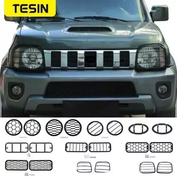 Капюшоны для ламп TESIN для Suzuki Jimny 2007-2017, автомобильные фары, передние и задние противотуманные фары, лампа поворотного света, декоративная крышка, аксессуары Turn Light 2007 up