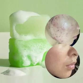 Капуста мягкощелочная очищающая пена натуральное мыло большой емкости 140 г, 2 шт.