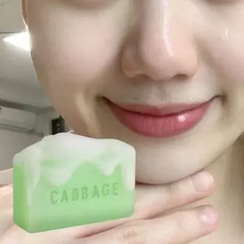 Капуста слабощелочная очищающая пена натуральное мыло большая емкость 140 г, 1 шт.