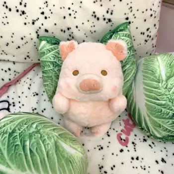 Капустная свинья Кавайный мультфильм Капустная свинья Плюшевый горшок Морковка Мягкая игрушка Детские игрушки 18cm-pig