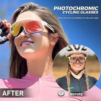 Kapvoe фотохромные велосипедные очки велосипедные очки для спорта на открытом воздухе пешие прогулки солнцезащитные очки очки для шоссейной езды, гонок, велосипедные очки