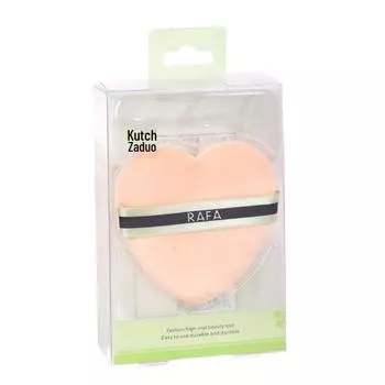 Kaqi Duoduo XL Пуховка для макияжа в форме сердца, двухсторонняя