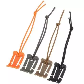 Карабин для рюкзака AU 5X с пряжкой и зажимом для крепления ремней чёрный