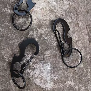 Карабин для скалолазания на открытом воздухе, открывалка для бутылок, пряжка, брелок, кольцо, инструменты