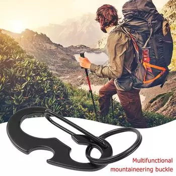 Карабин для скалолазания, открывалка для бутылок, пряжка, брелок, кольцо, инструменты QDE