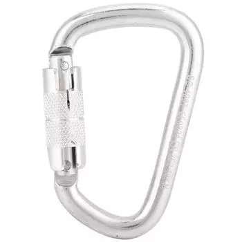 Карабин для скалолазания с автоматической блокировкой, алюминиевый, самоблокирующийся, D-образный скальный крюк