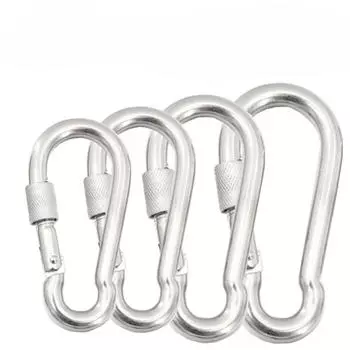 Карабин из нержавеющей стали 304, кемпинговый крючок, использование для восхождения, карабин, высокопрочный карабин, карабин, брелок с карабином, несколько моделей with nut M6 1pcs