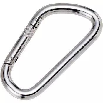 Карабин из нержавеющей стали типа D без кольца