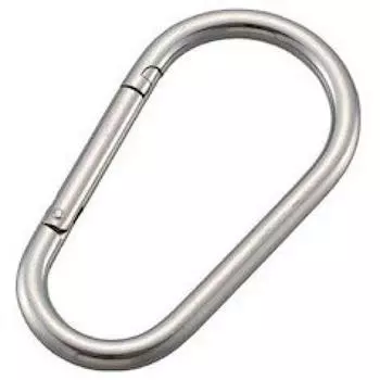 Карабин из нержавеющей стали TRUSCO Jumbo 16 мм (Нет кольца) ТКБЖ-16А