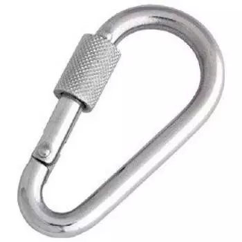 Карабин Mizumoto из нержавеющей стали, тип «баклажан», диаметр проволоки 10 мм, длина 101 мм, B1020