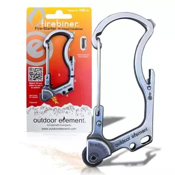 Карабин Outdoor Element Fire Biner Silver Thorn Japanese 61102 Multi-Tool [Подлинный продукт]
