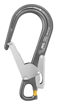 Карабин PETZL MGO Open 60 для скалолазания - с автоматической блокировкой серый