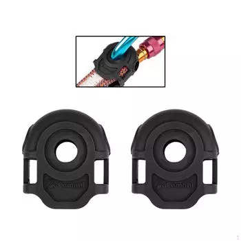 Карабин с блокировкой веревки, страховочное устройство для спуска, профессиональное сверхмощное фиксирующее снаряжение, альпинистское снаряжение 2pcs