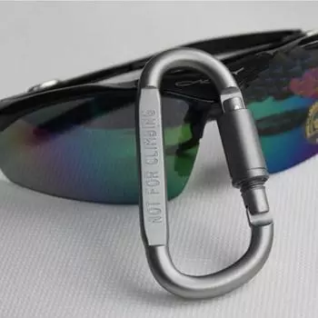 Карабин Супер Жесткий алюминиевый сплав Легкий безопасный запирающий крюк Открытый рюкзак Брелок Бутылка вода Бутылка Палатка Веревка Аксессуар