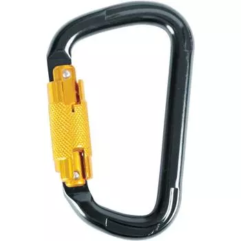 Карабин TRUSCO с замком Slide, диаметр троса, черный TKNSL1111BK 10,5 мм x 110 мм чёрный