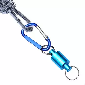 Карабиновый зажим, металлический держатель для гамаков, альпинистских качелей, синий синий