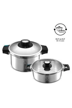 Karaca Быстрая и безопасная индукционная скороварка, набор 4+6 л