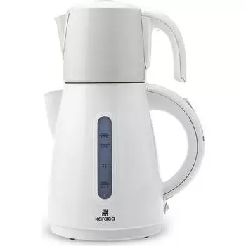 Karaca Daystar Стальной чайник Чайная машина Жемчужно-белый