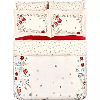 Karaca Home Arina 100% Хлопок Двойной пододеяльник Белый