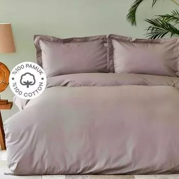 Karaca Home Back To Basic Комплект из 100% хлопка из норки, одинарного пододеяльника