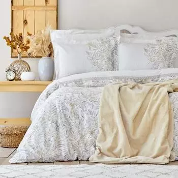 Karaca Home Bled Grey Комплект из 100% хлопка с двойным пододеяльником
