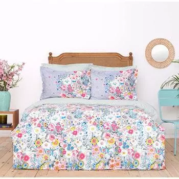 Karaca Home Dulce Синий комплект пододеяльников из 100% хлопка