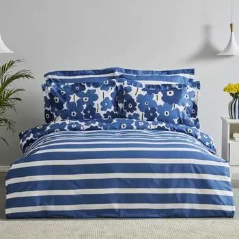 Karaca Home Ernie Pamuk Комплект двойного пододеяльника Темно-синий (пп)