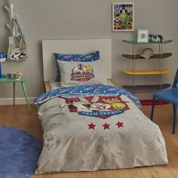 Karaca Home Looney Tunes Team CHAMPS Комплект пододеяльников из 100% хлопка