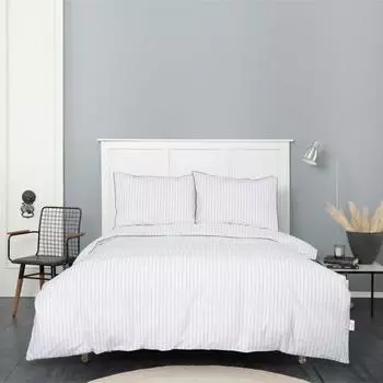 Karaca Home Misha Черный хлопковый комплект пододеяльников, окрашенный в двойной пряже