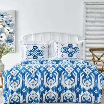 Karaca Home Neos Синий комплект пододеяльников из 100% хлопка