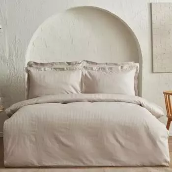 Karaca Home Uniq Комплект двойных пододеяльников из 100% хлопка и атласа с камнем