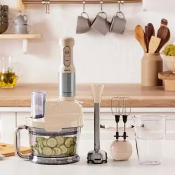 Karaca Mastermaid Prosteel 2000W Кухонный Робот, кремовый цвет