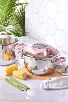 Karaca Набор индукционных скороварок Perfect Pink 4 6 л