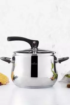 Karaca Retro Paslanmaz elik Indksiyon Tabanl Ddkl Tencere 6 Lt