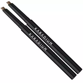 Karadium Flat Eyebrow Auto Pencil 0.3 g, No. 3 Real Brown, 2 pcs.