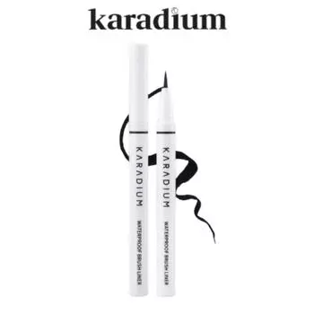 [KARADIUM] Водостойкая подводка для глаз с кисточкой, черная