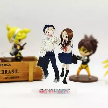 Karakai Jouzu no Takagi-san Takagi Nishikata японская крутая акриловая подставка-игрушка-фигурка