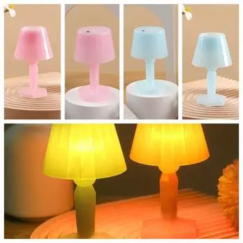 Карамельный цвет Macaron Night Light Girl Heart Маленькая настольная лампа Украшение спальни