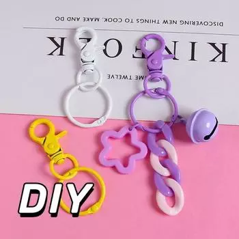 Карамельный цветной карабин крючки зажим для брелока крючок пружинная застежка для брелока любителей рукоделия оранжевый