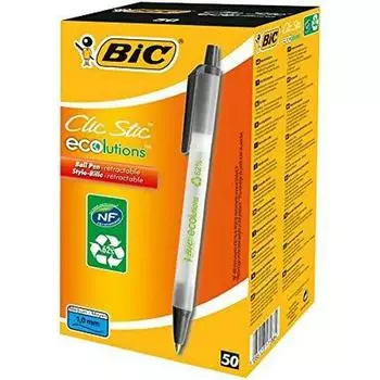 Карандаш Bic Clic Stic, черный, 50 шт.