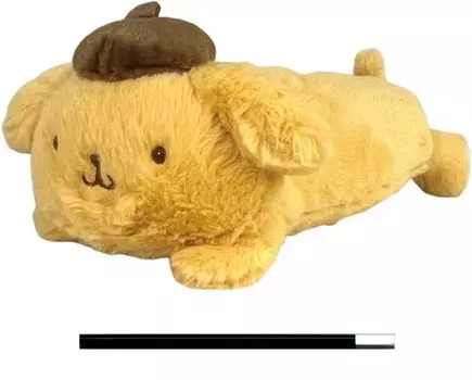 Карандаш длинная ручка аксессуар для ручки Pom Pom Purin набор чехол, мешочек, чехол, мешочек, чехол, (сумка-пуховка, карандаш)