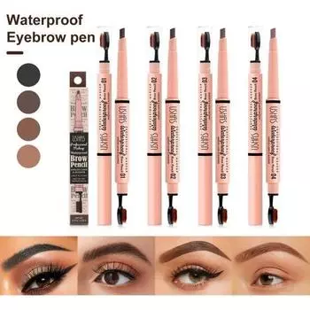 Карандаш для бровей 2 в 1 с двумя головками, водостойкий, естественный вид, стойкий B