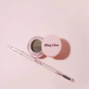 Карандаш для бровей Bling Glow и румяна Duo 4,2 г, 2 цвета 1. Light Duo