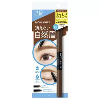 Карандаш для бровей Browlash EX Water Strong W, натуральный коричневый, 1 шт. (Гель и порошок)