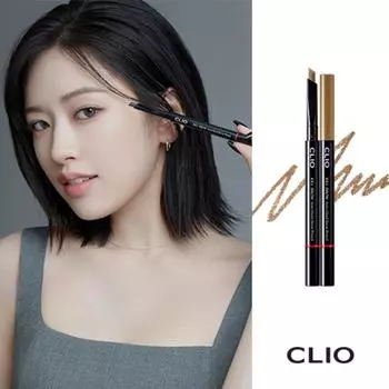 Карандаш для бровей Clio Kill Brow Auto Hard 24AD, нет. 2 Светло-коричневый, 1 шт.
